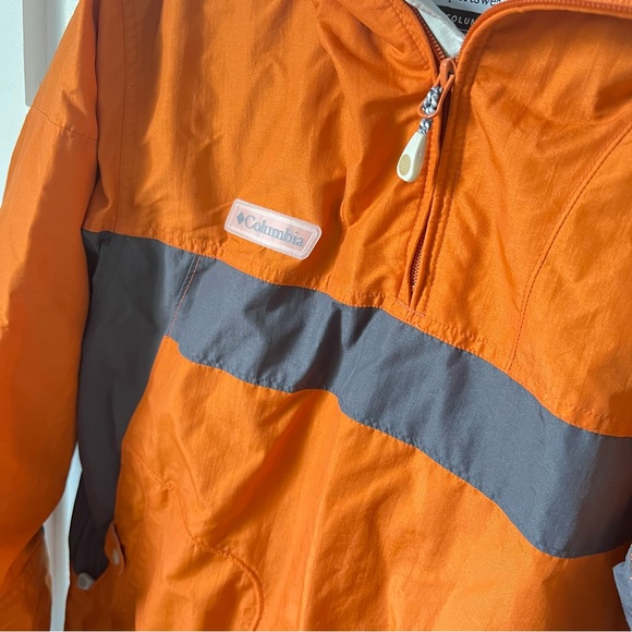 Columbia Medium pullover outerwear orange grey top EUC - Picture 9 of 9